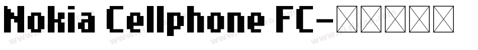 Nokia Cellphone FC字体转换